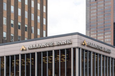 St. Paul, Minnesota, ABD - 5 Mayıs 2023: St Paul, Minnesota, ABD 'deki Alliance Bank Center.