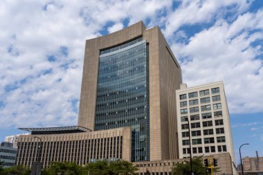 Diana E. Murphy, Minneapolis, Minnesota 'daki Birleşik Devletler Adliyesi, 5 Mayıs 2023. Diana E. Murphy Birleşik Devletler Adliyesi hem ABD Bölgesi hem de İflas Mahkemelerine ev sahipliği yapmaktadır..