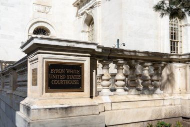 Denver, Colorado, ABD - 17 Mayıs 2023 Byron White United States Adliyesi 1823 Stout Caddesi, Denver, Colorado, ABD.