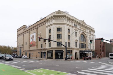 Providence, Rhode Island, ABD - 10 Kasım 2023: Trinity Repertory Company tiyatrosu Providence, Rhode Island, ABD.
