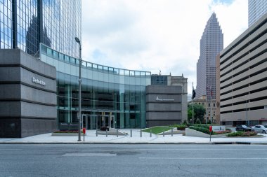 Houston, TX, ABD - 14 Nisan 2024: EOG Kaynakları Merkezi Houston, Teksas, ABD 'deki Hertage Plaza' da. EOG Kaynakları, bir Amerikan enerji şirketidir. Hidrokarbon araştırması yapmaktadır..