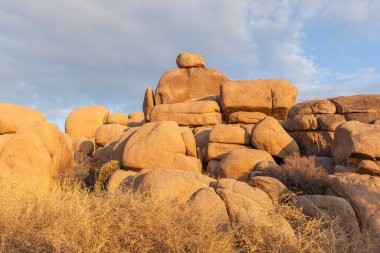 Joshua Tree Ulusal Parkı 'ndaki Rock' lar, Kaliforniya, ABD