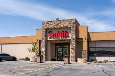 Smith 'in Salt Lake City' deki Şirket Ofisi, UT, ABD, 9 Mayıs 2023. Smith 's Food and Drug, Amerika Birleşik Devletleri' nin bölgesel süpermarket zinciri..