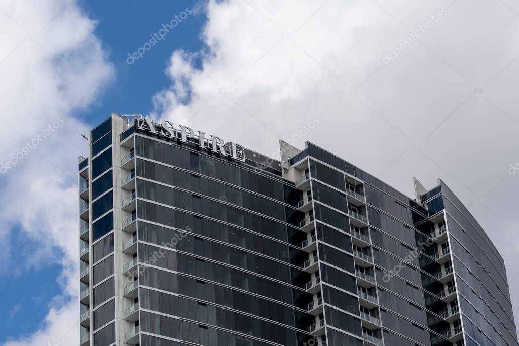 Houston, TX, USA - February 15, 2022: 40-Story Aspire Post Oak residential tower in Houston, TX, USA.
