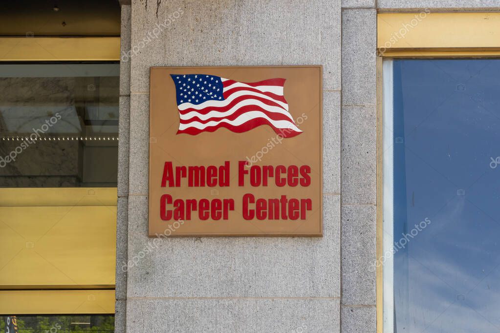 An Armed Forces Career Center in Salt Lake City, Utah, USA, May 12, 2023. The Armed Forces Career Center is an Armed forces association.