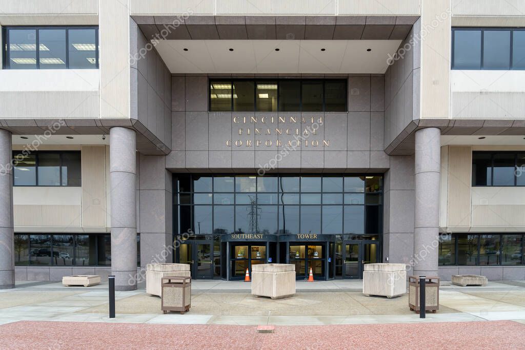 Cincinnati Financial Headquarters in Fairfield, Ohio, USA, December 28, 2021. Cincinnati Financial Corporation offers property and casualty insurance.
