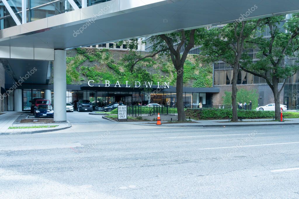 Houston, TX, USA - April 14, 2024: C. Baldwin, Curio Collection by Hilton hotel in Houston, USA.