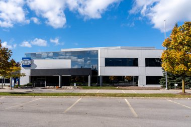 Waterloo, Ontario, Kanada... 30 Eylül 2019 'da Waterloo, Ontario, Kanada' da GHD ofisi. GHD Group Pty Ltd, çalışanlara ait çok uluslu bir teknik servis şirketidir..