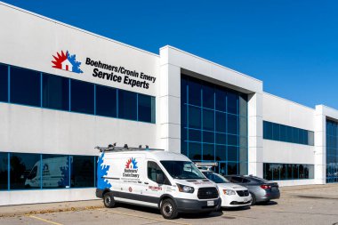 Cambridge, On, Kanada - 17 Ekim 2020: Boehmers Cronin Emery Service Experts office Cambridge, Ontario, Kanada, Isıtma Klima Müteahhiti. 