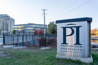 Waterloo, On, Kanada - 17 Ekim 2020: PI (Perimeter Institute) Waterloo, Kanada. Perimeter Institute for Theoretical Physics temel teorik fizikte bağımsız bir araştırma merkezidir.