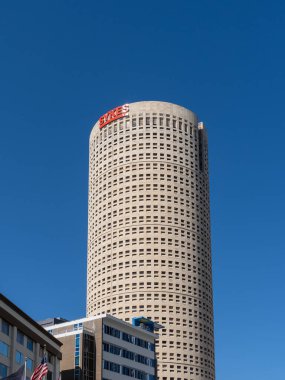 Tampa, Florida, ABD - 8 Ocak 2022: SYKES merkezi Tampa, Florida, ABD. Sykes Enterprises, Amerika Birleşik Devletleri 'nin dış kaynak sağlayıcısı..