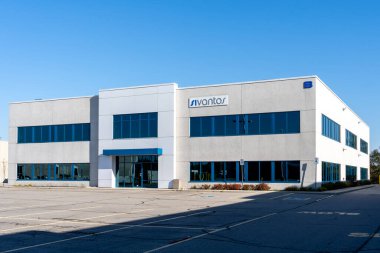 Cambridge, On, Kanada - 17 Ekim 2020: Sivantos imzası Cambridge, Ontario, Kanada 'da. Sivantos Grubu dünyanın en iyi işitme cihazı üreticilerinden biri..