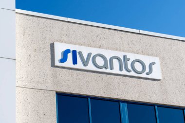 Cambridge, On, Kanada - 17 Ekim 2020: Sivantos imzası Cambridge, Ontario, Kanada 'da. Sivantos Grubu dünyanın en iyi işitme cihazı üreticilerinden biri..