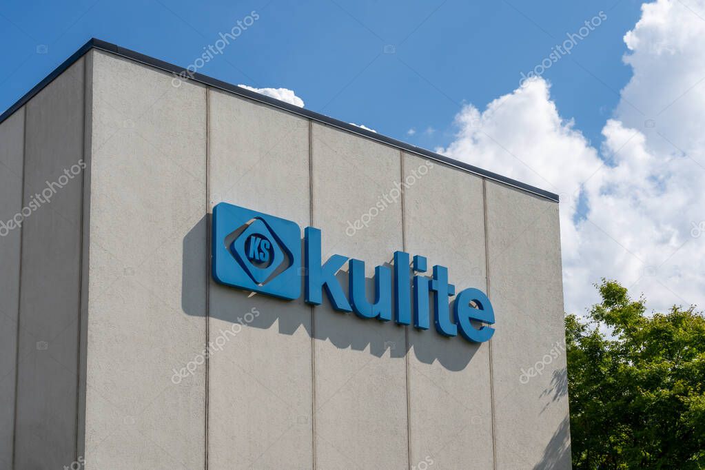 Leonia, New Jersey, USA - August 23, 2022: A Kulite sign is seen at the company's World Headquarters in Leonia, New Jersey, USA. Kulite Semiconductor Products is a provider of pressure transducers.