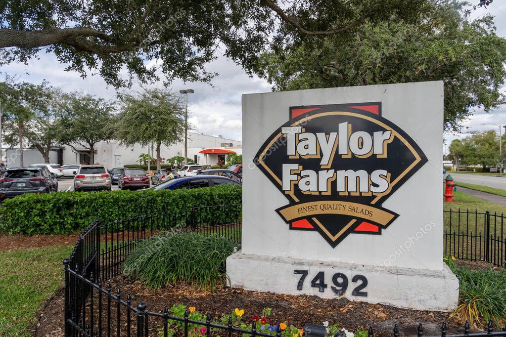 Orlando, Fl, USA - January 5, 2022: Taylor Farms headquarters in Orlando, Fl, USA. Taylor Farms Florida Inc is an American Food products supplier.