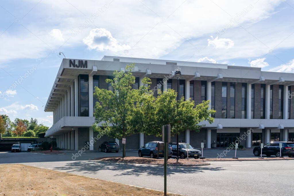 NJM Insurance Group office building in Parsippany, NJ, USA, August 16, 2022. NJM Insurance Group is an American mutual insurance group of companies.
