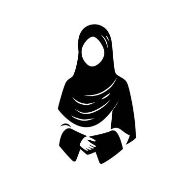 Müslüman kadın bir kitap okuma.