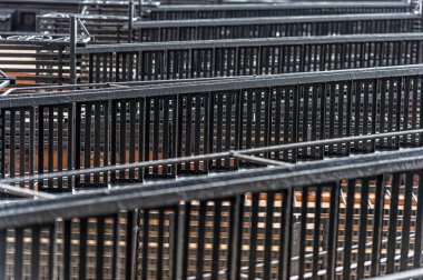 New York 'taki merdivenlerin dışında. New York 'taki eski evlerde yangın merdiveni