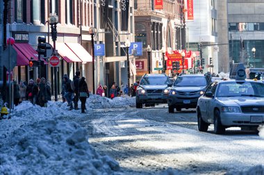 Boston, Massachusetts 'teki Karlı Cadde