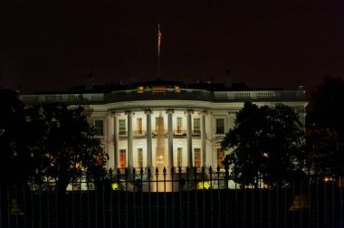 Gece Beyaz Saray 'da. Washington DC mi? ABD