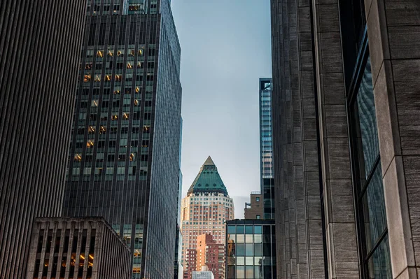Dzielnica Biznesowa Manhattanie Cityscape Nowy Jork Usa — Zdjęcie stockowe
