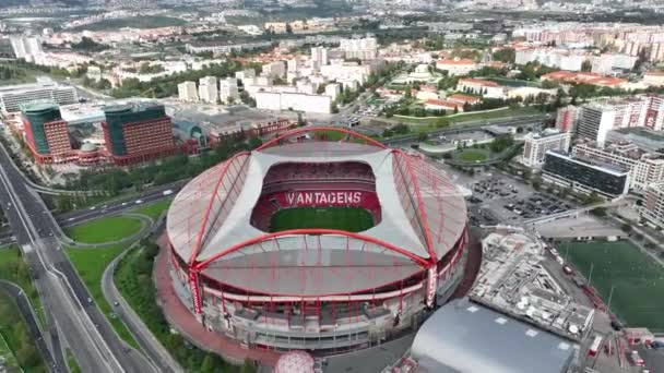 Estadio Sport Lisboa Benfica Multi Purpose Stadium Located Lisbon Portugal — Stock video