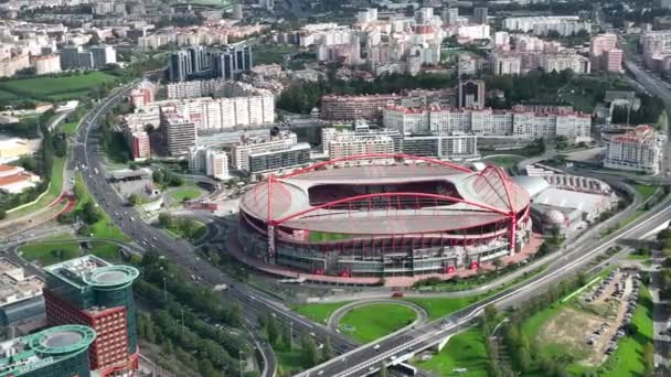 Estadio Sport Lisboa Benfica Multi Purpose Stadium Located Lisbon Portugal — Wideo stockowe