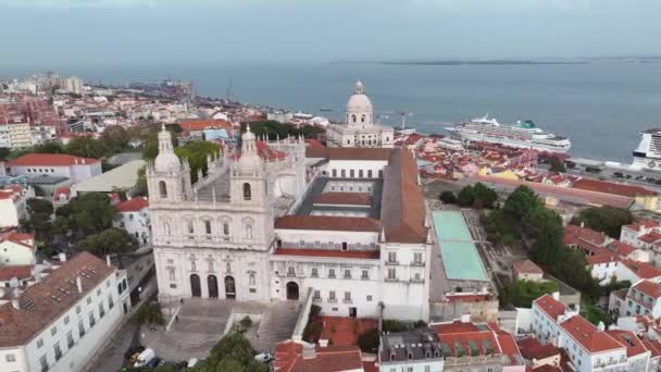 Vincent Manastırı Sao Vicente Fora Kilisesi Manastırı Portekiz Lizbon Şehrindeki — Stok video