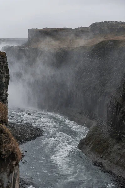 Dettifossův Vodopád Islandu — Stock fotografie