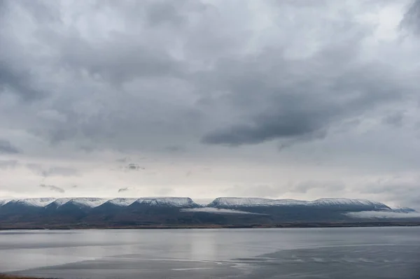 Iceland Nature Lake Clouds Mountain — Stock Fotó