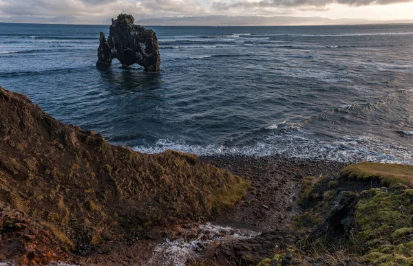 Hvitserkur Sightseeing Object Iceland Ocean — Foto de Stock