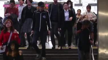 Ticket Gate in Tokyo Metro. Pasmo Card or Suica Card. People Taping Card to go Through the Gate. Tokyo Underground Metro Network. Asian commuters traveling.