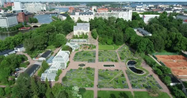 赫尔辛基大学植物园 University Helsinki Botanical Garden 是隶属于赫尔辛基大学芬兰自然历史博物馆 Finnish Museum Natural History — 图库视频影像