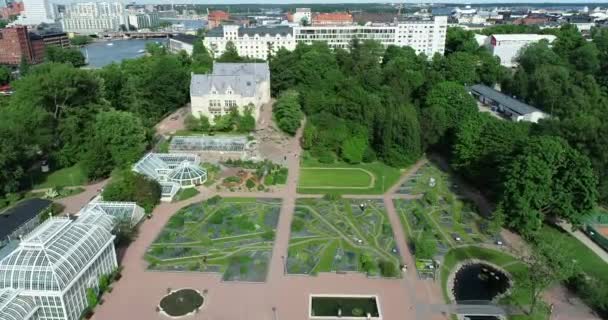Univerzita Helsinkách Botanická Zahrada Institucí Podřízenou Finskému Přírodovědnému Muzeu Helsinské — Stock video