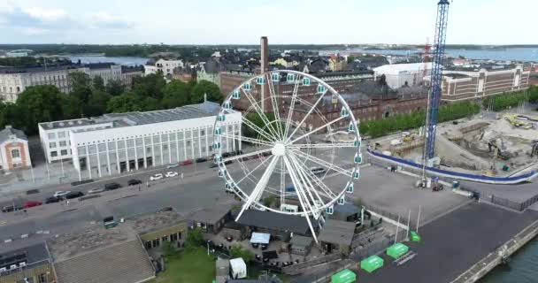 Sky Wheel Helsinki Finland — Stock video