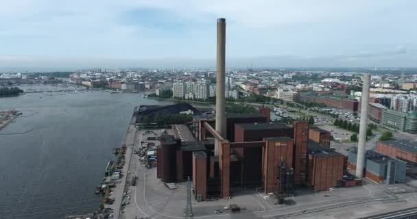 Hanasaari Power Plant Est Une Centrale Cogénération Charbon Située Sornainen — Video