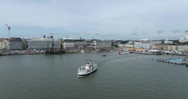 Helsinki City Commuter Ferries Wasserverkehr Finnland — Stockvideo