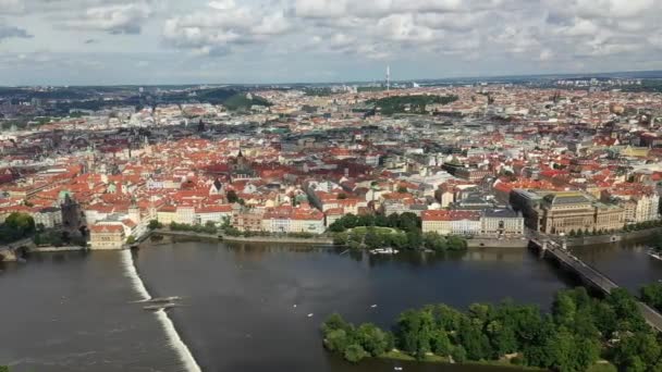 Празьке Старе Місто Чехії Відомими Місцями Огляду Пам Яток Задньому — стокове відео
