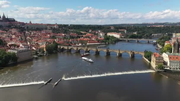 Πράγα Παλιά Πόλη Στην Τσεχική Δημοκρατία Διάσημα Αξιοθέατα Μέρη Στο — Αρχείο Βίντεο