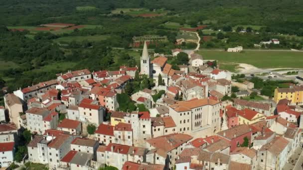 Bale Town Croatia Bale Settlement Municipality Istria County Croatia Origins — Vídeo de Stock