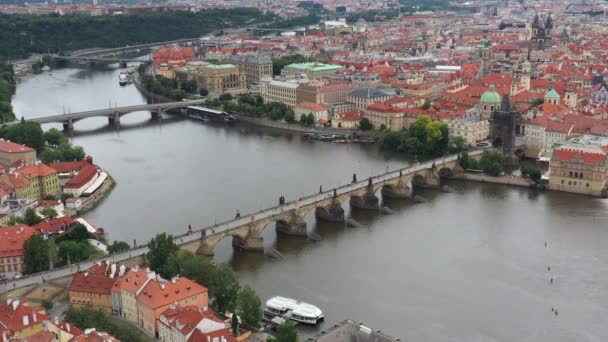 Praga Cidade Velha República Checa Com Locais Turísticos Famosos Segundo — Vídeo de Stock