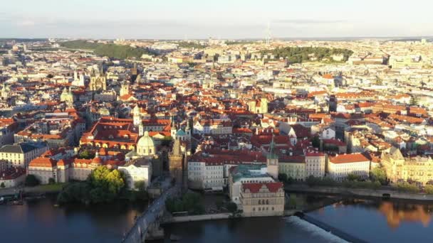 Praga Città Vecchia Repubblica Ceca Con Famosi Luoghi Interesse Turistico — Video Stock
