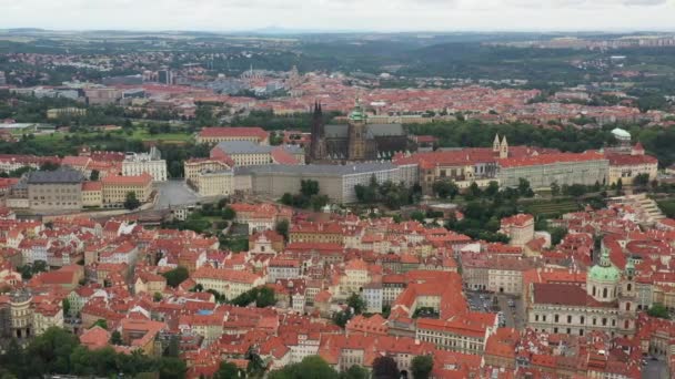 Praga Città Vecchia Con Cattedrale San Vito Complesso Del Castello — Video Stock