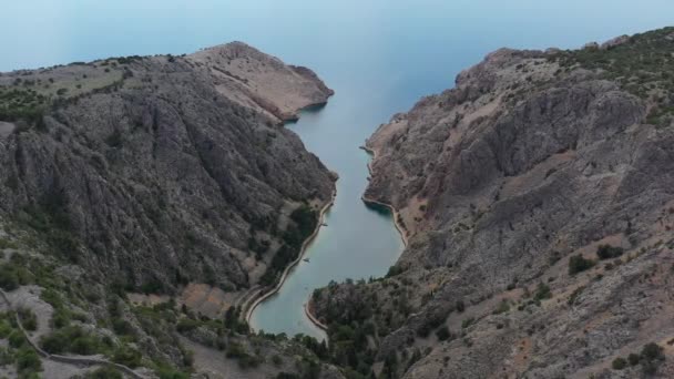 Hırvatistan Zavratnica Hırvatistan Jablanac Kentinin Güneyinde Adriyatik Denizi Nin Kuzey — Stok video