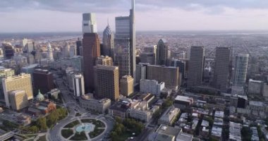 Philadelphia City Gökdelenleri, Belediye Binası ve Aziz Peter Katedrali ve Paul 4k