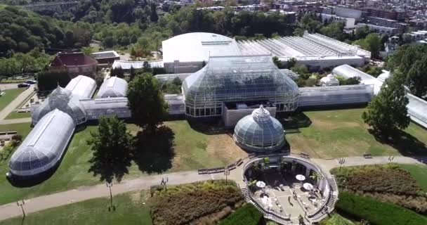 Phipps Conservatory Botanical Gardens Pittsburgh Pennsylvania United States Schenley Park — Stockvideo