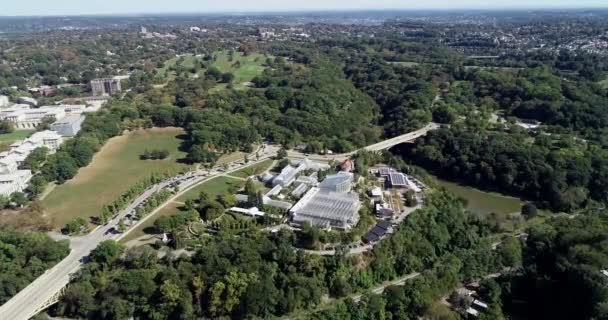 Schenley Park Pittsburghu Pensylwania Stany Zjednoczone Phipps Konserwatorium Ogrody Botaniczne — Wideo stockowe