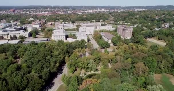 Schenley Park Pittsburgh Pennsylvania Egyesült Államok Carnegie Mellon Egyetem Háttérben — Stock videók