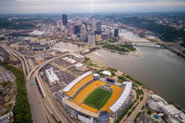 Pittsburgh Heinz Field stadium located in the Pittsburgh, Pennsylvania. It is a home of the NFL Pittsburgh Steelers and the NCAA Pittsburgh Panthers.