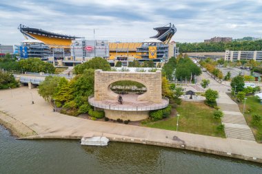 Mr. Rogers Memorial Statue in Pittsburgh, Pennsylvania.